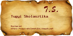 Tugyi Skolasztika névjegykártya